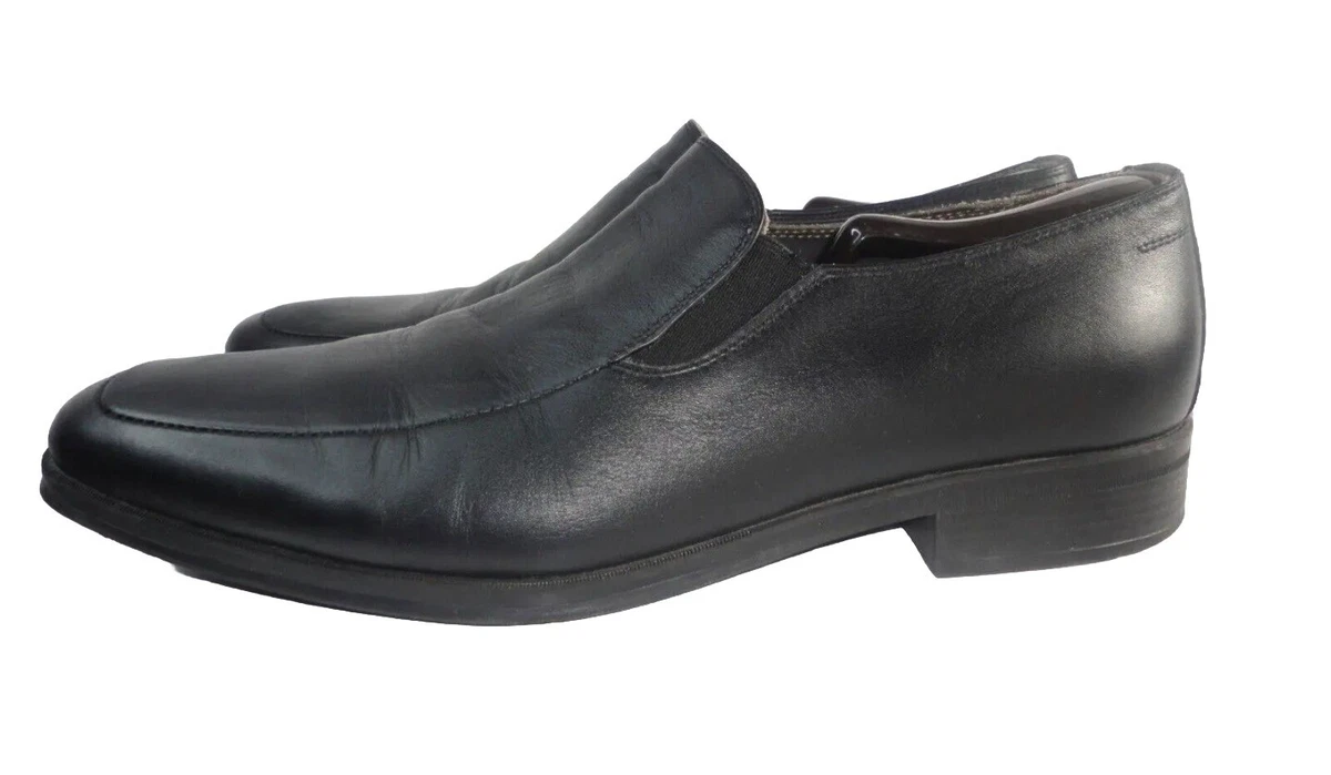 M by Bruno Magli Pitto Shoes Mens Size 7M Black Leather Loafers eBay