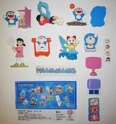 DORAEMON COMPLETE SERIES (DV528 - DV535) + 8 BPZ KINDER JOY CHINA 2020 FERRERO