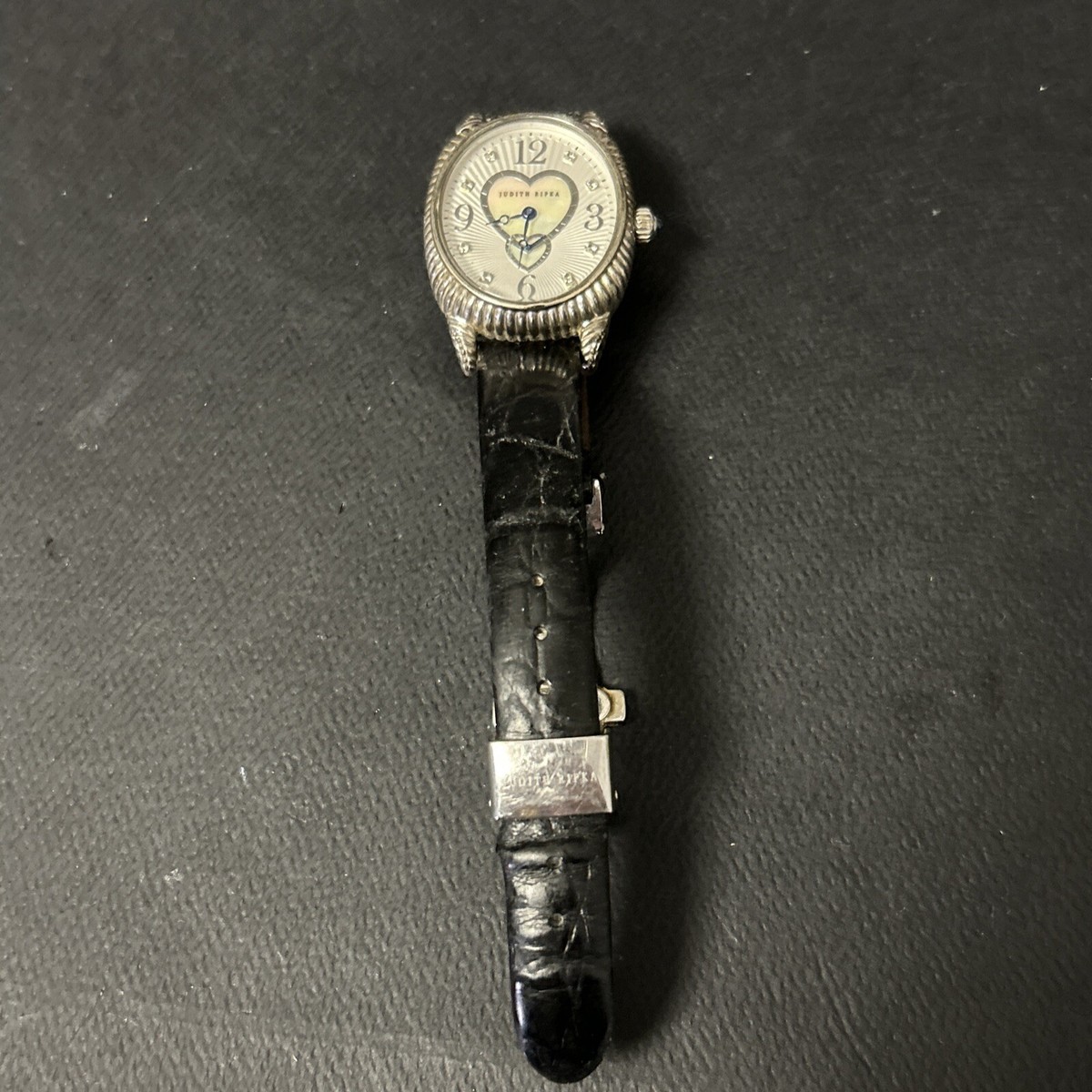 JUDITH RIPKA 925 STERLING SILVER WATCH MOP DIAMOND DIAL  display picture 3