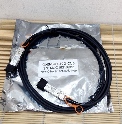 Neu Cisco ONS-SC+-10G-CU3 10GBASE-CU SFP+ Cable 3 Meter New Other