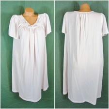 Shadowline Size Medium Pink Butter Soft Nightgown Silky Satin