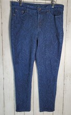 Lauren Ralph Lauren Premier Skinny Ankle Paisley jeans Sz 12