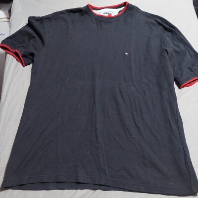 Tommy Hilfiger VINTAGE T-SHIRT Mens Size 2XL XXL Blue Short Sleeve 