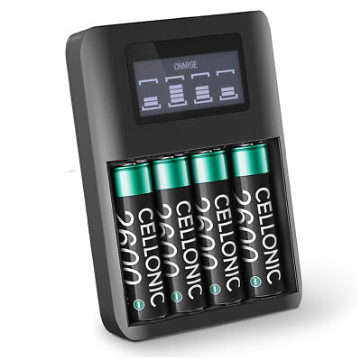  Akku für Samsung Digimax 200 S85 Digimax S700 4x AA 2600mAh + Ladegerät