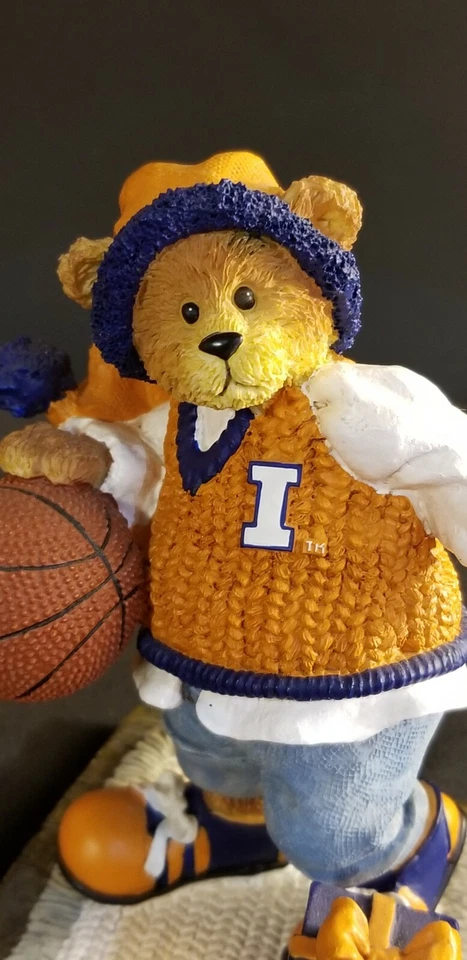 OSO DE BALONCESTO DE LUCHA ILLINI 2002 1º en SERIE Coleccionable NCAA ILLINOIS  Foto 2 de 4