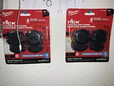 Two Milwaukee 48-21-2004 One-Key Tick Tool and Equipment Tracker (4 Pack)