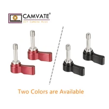 2Pcs CAMVATE M6 Ratchet Wingnut Thumb Knob for Camera Cage/QR Plate/Shoulder Rig
