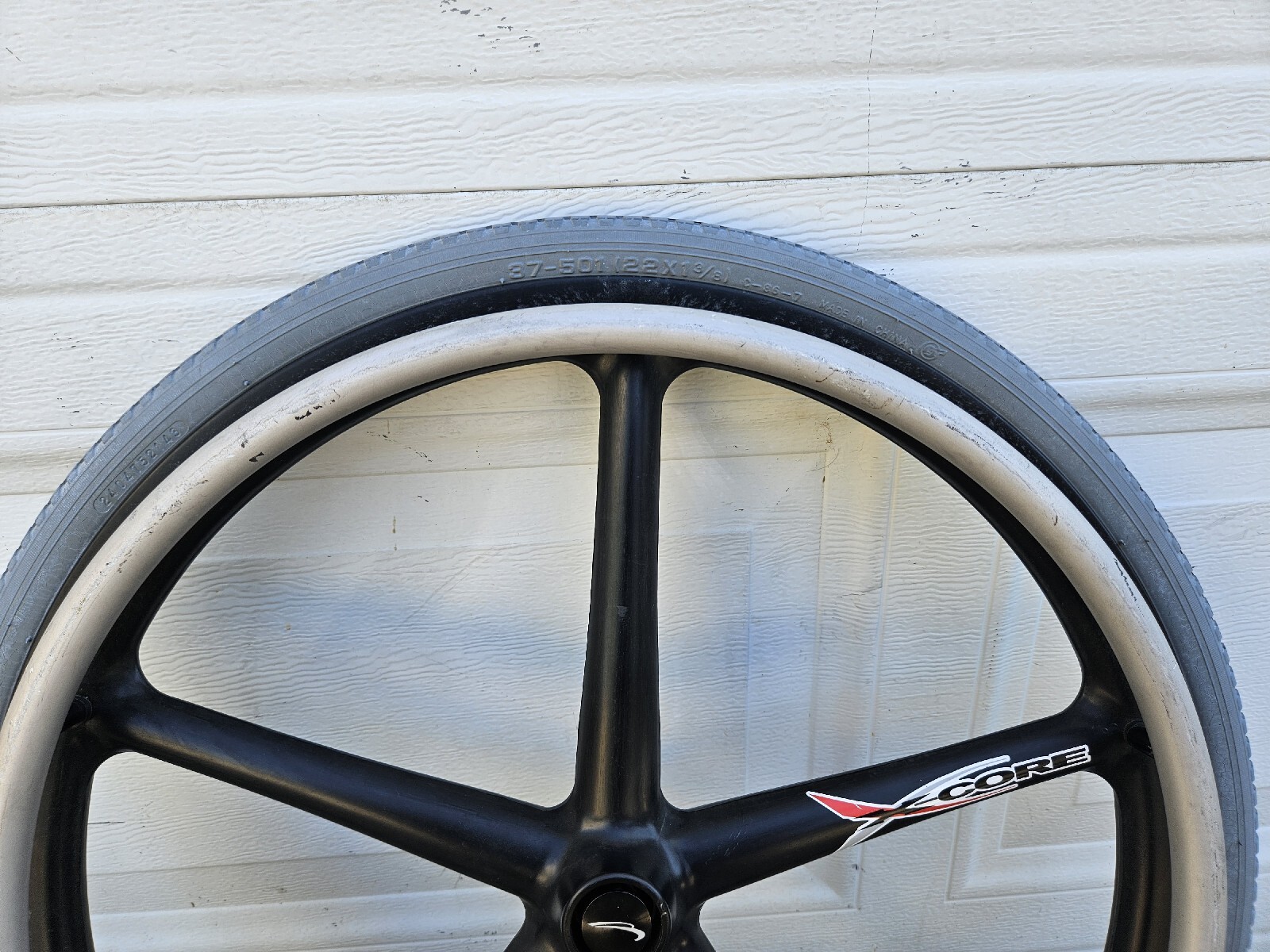 Pair 22” Xcore Wheelchair Wheels W/ Axle Pins rims Used Xcore quickie