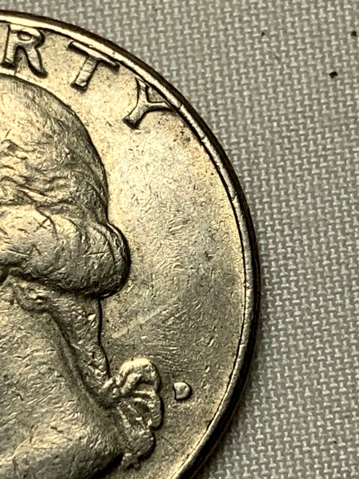 Rare Sharp 1982-D error Quarter DD Heavy (In God We Trust) and Filled Mint Mark - Image 4 of 4