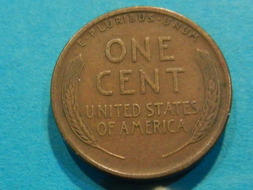 1928 D lincoln wheat cent penny collection XF