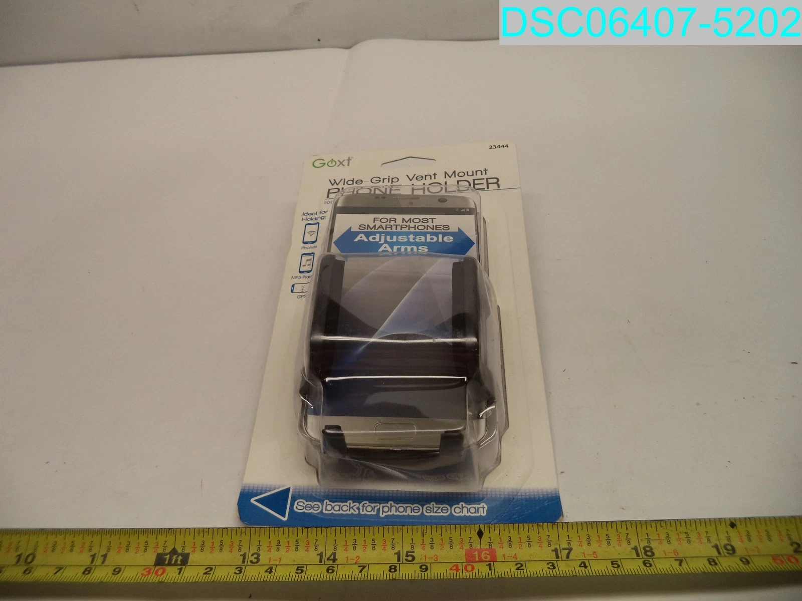 QTY=5: GOXT 23444 Adjustable Vent Mount Phone Holder, Black 077341131694 - product detail image 1