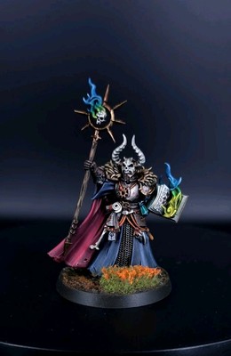 Chaos Sorcerer Tzarketh, Bane of Law Painted Age Of Sigmar 