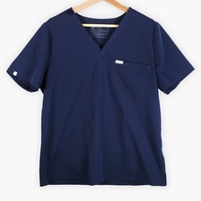 FIGS Technical Collection Scrub Top Navy FW1000 Women's L