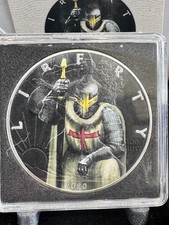 2021 Colorized American Silver Eagle 1 oz Fine Silver Coin With knight