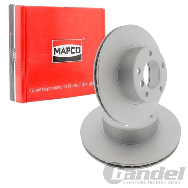 2X Mapco Bremsscheiben 296Mm BelÜFtet Vorne Passend FüR BMW 5 | 15767C-image