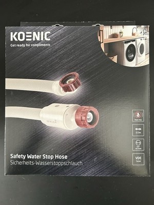 SET NEU! OVP! KOENIC Wasserstopschlauch (250 cm) &  Ablaufschlauch (355 mm)