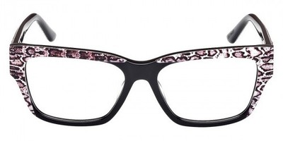 GUESS GU50126 005 Black Cat Eye Optical Eyeglasses Frame 53-15-140 GU RX