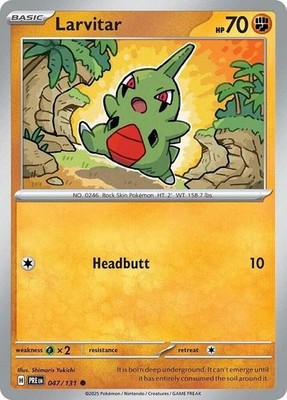 Larvitar - 047/131 - Common - Near Mint
