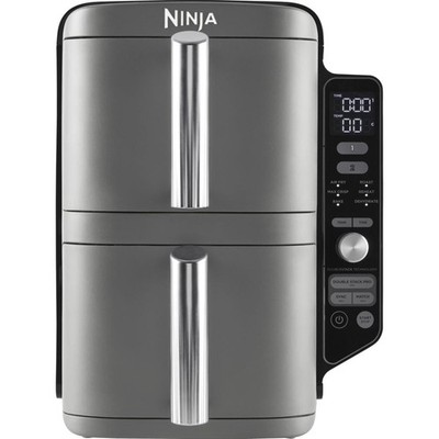Ninja SL400EU Double Stack 2-Ebenen XL Airfryer Heissluftfritteuse Grau