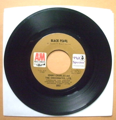 SONNY CHARLES & THE CHECKMATES LTD.-BLACK PEARL / LAZY SUSAN -A&M 1053  1969-EXC