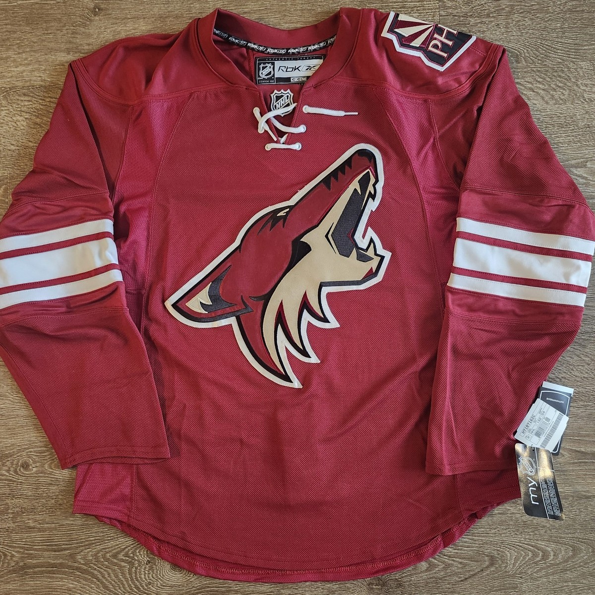 Phoenix Coyotes Reebok Edge Authentic Jersey 50 Home Blank NWT