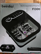 beinilai F1300 Foot Bath Spa Foldable Heat Bubble Massage Timer 118 F