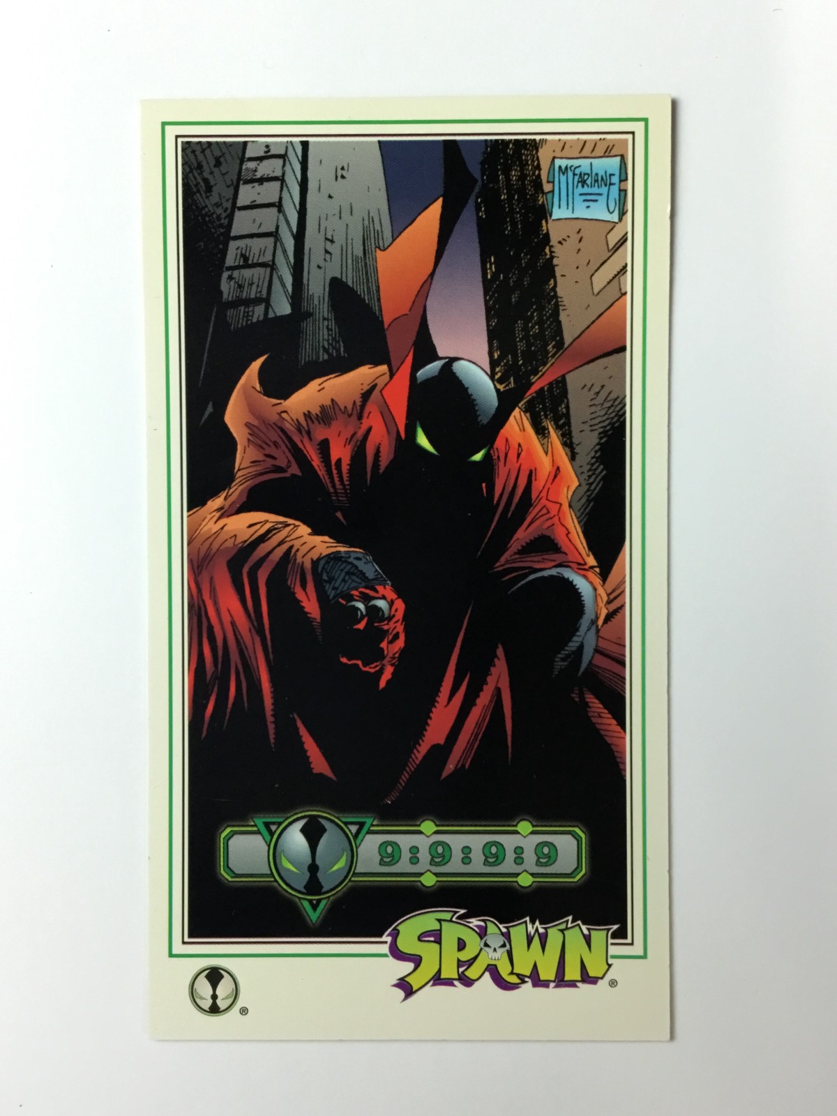 1995 WildStorm Spawn Widevision #TG4 Spawn Todd McFarlane Gallery