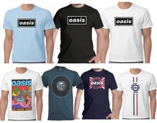 Official Oasis T Shirt Definitely Maybe Decca Logo Be Here Now Reunion Tour New