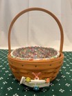 LONGABERGER Easter Bunny Face with basket AND another small easter basket — photo 3