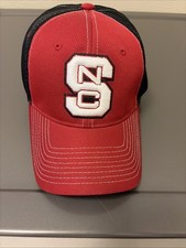 Zephyr NC State Wolfpack Red Mesh Stretch Trucker Hat Size XL  Authentic