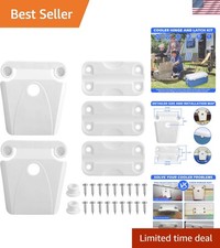 Durable Ice Chest Replacement Hinge and Latch Kit with Stainless Steel Screws