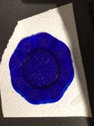 Rare 9” Cobalt Ritz Blue MacBeth-Evans American Sweetheart Lunch Plate