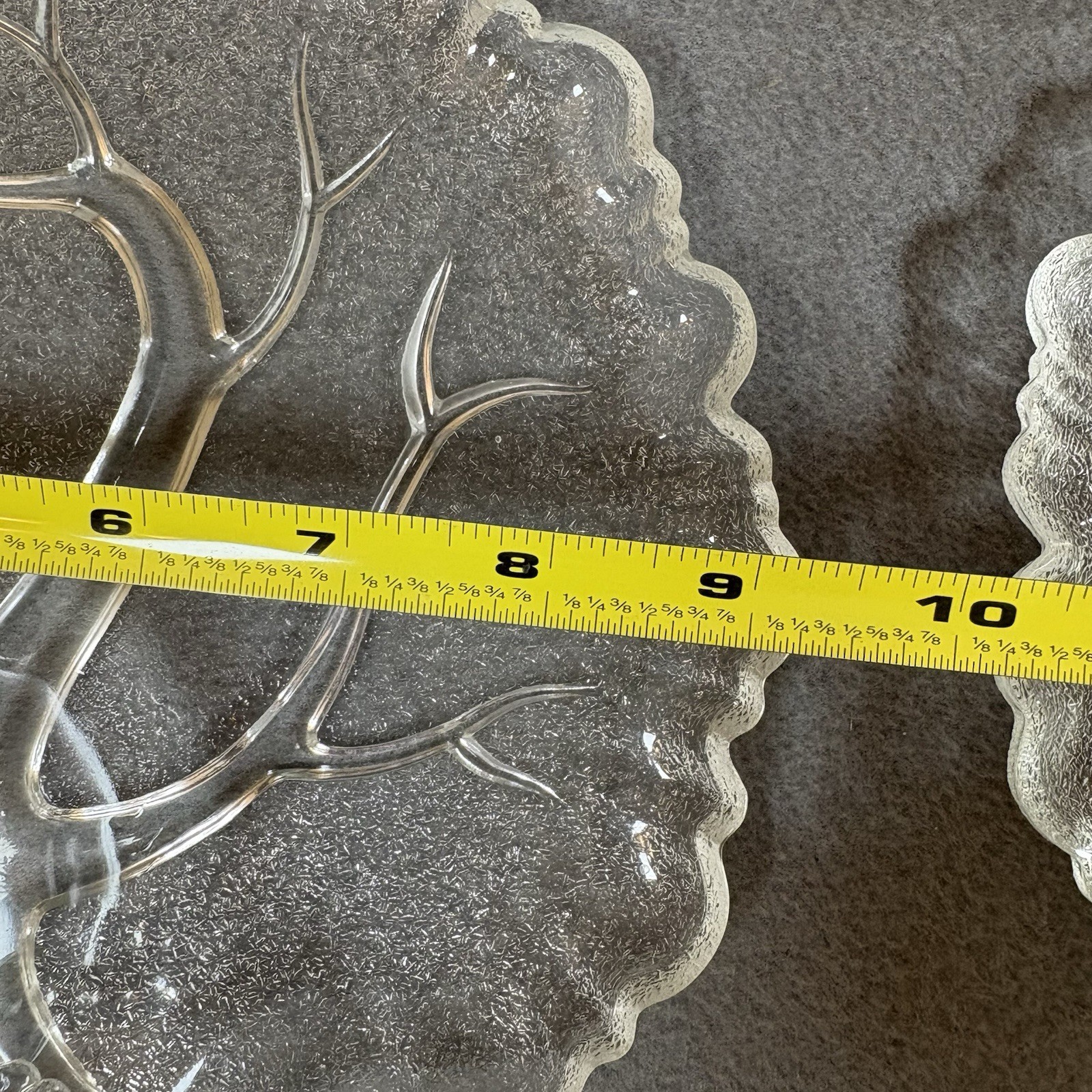 Mid Century Tree of Life Hazel Atlas Snack Set 4 Plates & 4 Cups Vintage