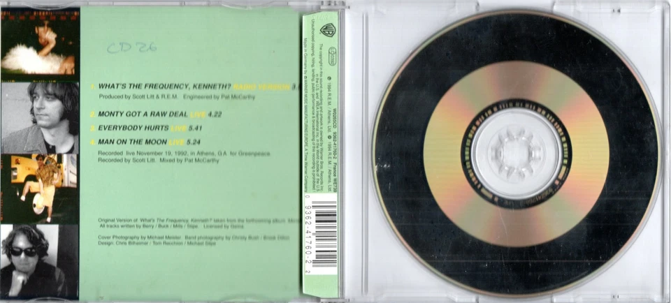 R.E.M. - What The Frequency Kenneth? (1994) 4 Track Maxi CD - Bild 2 von 2