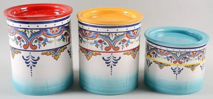 Euro Ceramica Zanzibar Canister Set 11361071