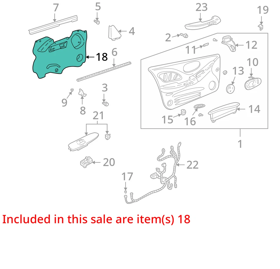 ПОДХОДИТ ДЛЯ 2000-2005 PONTIAC BONNEVILLE ДЕФЛЕКТОР ASM FRT S/D WAT 15212772 - НОВЫЙ OEM - Изображение 2 из 3