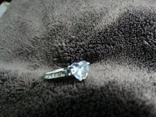 Heart Shaped Cubic Zirconia CZ Silver Tone Ring