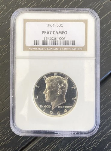 1964 Kennedy Half Dollar 50C NGC PF67 CAMEO Proof Silver Coin 🔥