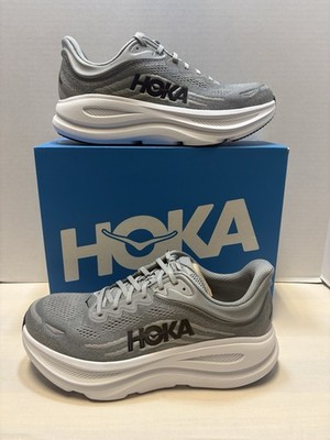 Mens Hoka One Bondi 9 Shoe Galactic / Stellar Grey Size 11 2E WIDE 1162011-GCTC
