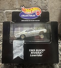 Hot Wheels Collectibles 1969 Buick Riviera Lowrider 164 Gold Diecast W Case Hot Wheels Collectibles 1969 Buick Riviera Lowrider 164 Gold Diecast W Case