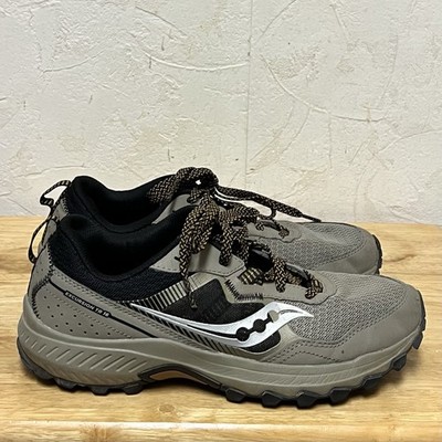 Saucony Excursion TR16 men's trail running shoe in a fossil/night colorway Sz8.5