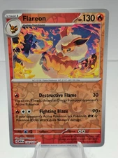 Flareon Reverse Holo 136/165 Scarlet & Violet 151 Pokemon Card