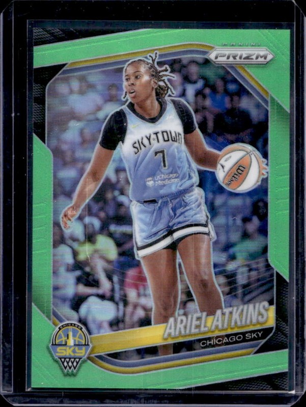 2025 Panini WNBA Prizm Ariel Atkins Lime Green #/225 Sky