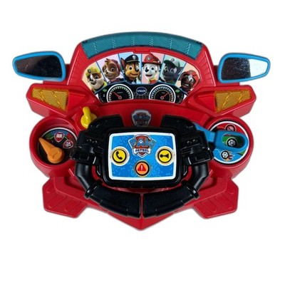 VTech PAW Patrol Interactive Rescue Driver ATV & Fire Truck Lights Sounds Works!