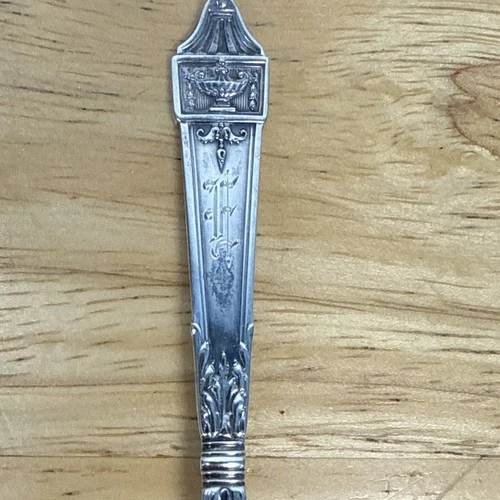 Gorham Lansdowne Sterling Silver Teaspoon Spoon 5.5" Monogram E