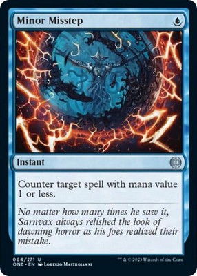 Minor Misstep 64 Uncommon Phyrexia: All Will Be One Magic: The Gathering Foil LP