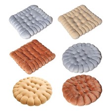 Coussin de confort en forme de biscuit pour bureau, balcon ou salon