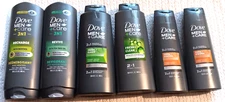 Dove Men Care Body Face Hair Wash 3 in 1 Shampoo Conditioner 2 in 1 Mixed Lot