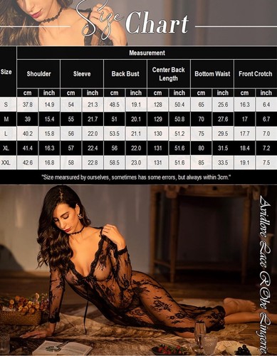 Avidlove Sexy Lace Robe for Women Lingerie Bridal Lace Babydoll Robe Lingerie M - Picture 6 of 8