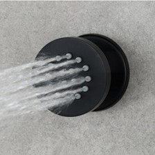 Black Rainfall Shower Body Jets 50mm Spray Jet Brass 2 Inch Rain Sprayer 1PCS